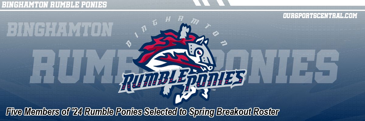 Five Members of '24 Rumble Ponies Selected to Spring Breakout Roster