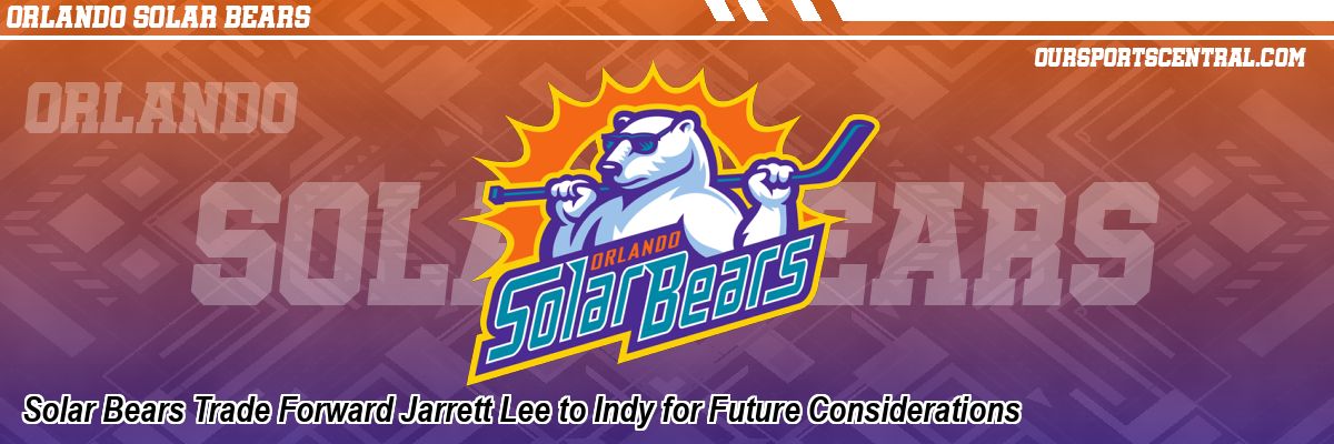 Solar Bears Trade Forward Jarrett Lee to Indy for Future Considerations