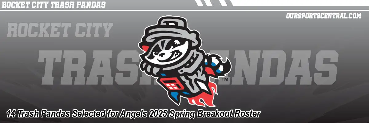 14 Trash Pandas Selected for Angels 2025 Spring Breakout Roster