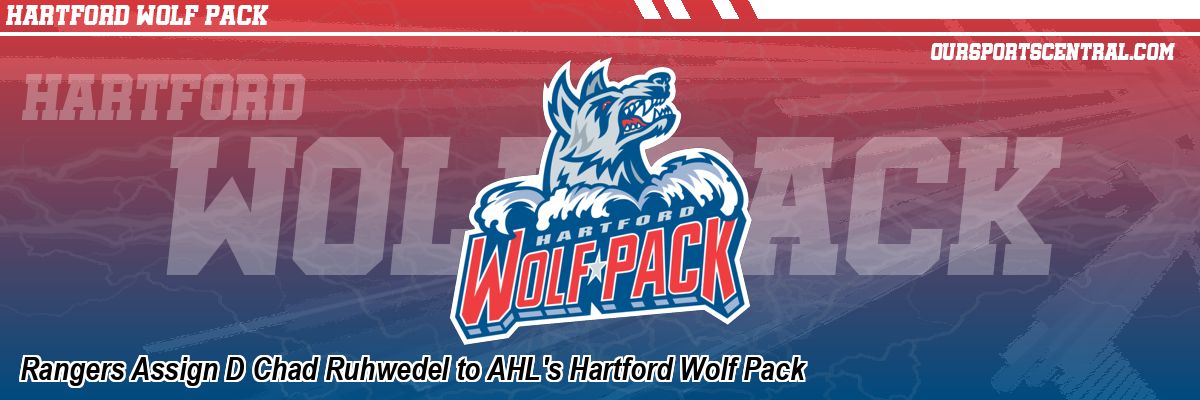 Rangers Assign D Chad Ruhwedel to AHL's Hartford Wolf Pack