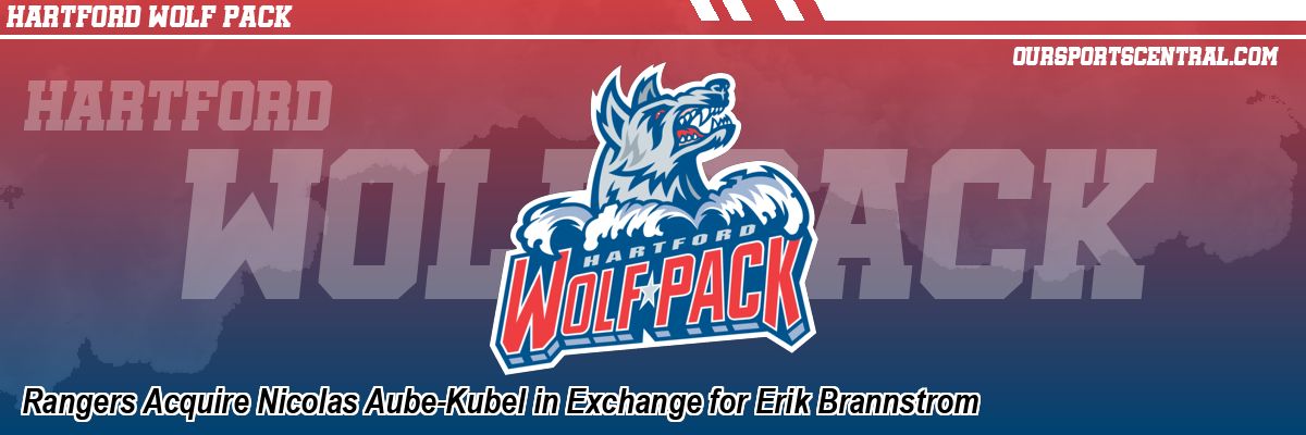 Rangers Acquire Nicolas Aube-Kubel in Exchange for Erik Brannstrom