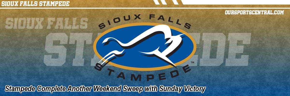 Stampede Complete Another Weekend Sweep with Sunday Victory