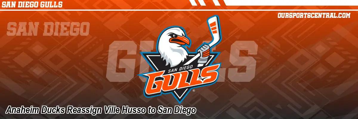 Anaheim Ducks Reassign Ville Husso to San Diego