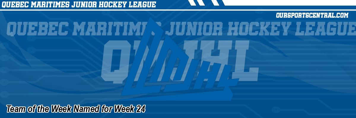 Team of the Week Named for Week 24