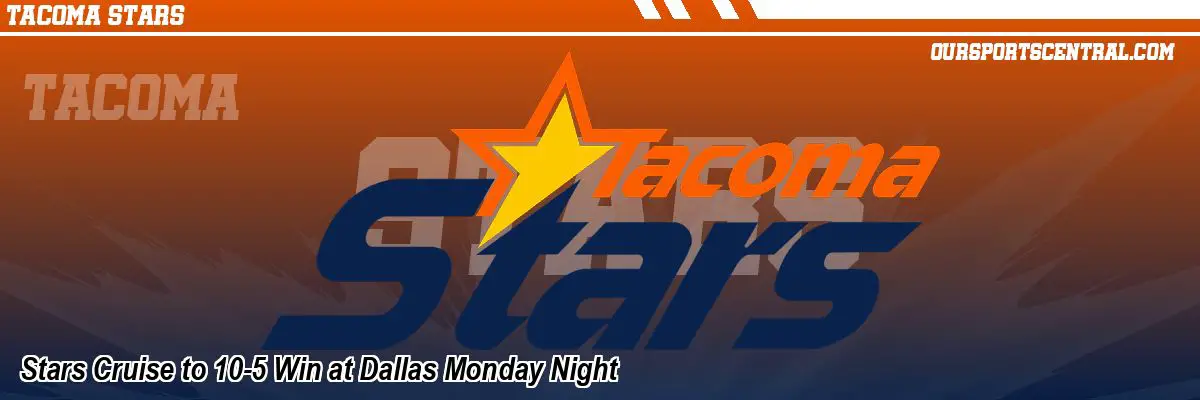 Stars Cruise to 10-5 Win at Dallas Monday Night