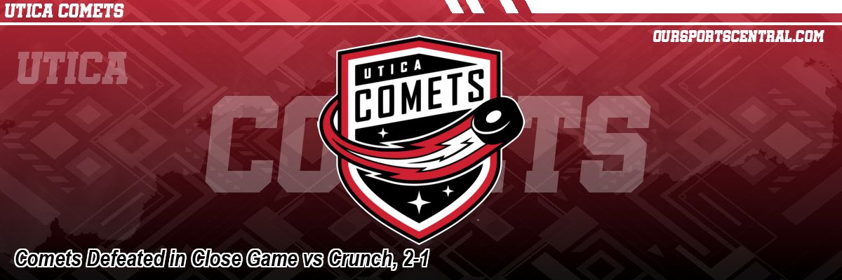 Comets Defeated in Close Game vs Crunch, 2-1