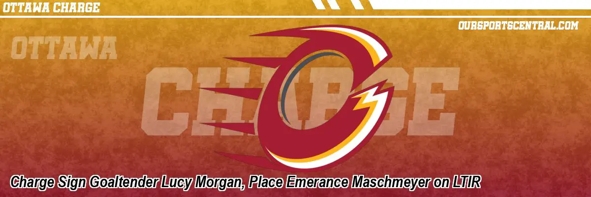 Charge Sign Goaltender Lucy Morgan, Place Emerance Maschmeyer on LTIR