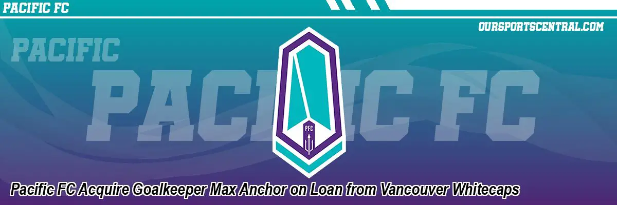 Pacific FC Acquire Goalkeeper Max Anchor on Loan from Vancouver Whitecaps