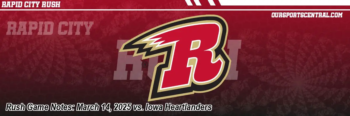Rush Game Notes: March 14, 2025 vs. Iowa Heartlanders