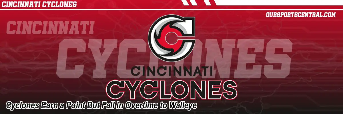Cyclones Earn a Point But Fall in Overtime to Walleye