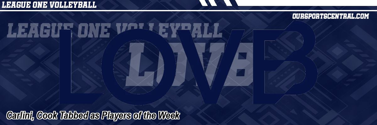 Carlini, Cook Tabbed as Players of the Week