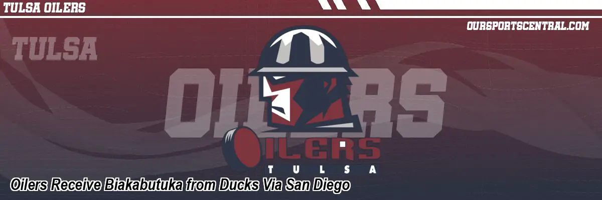 Oilers Receive Biakabutuka from Ducks Via San Diego