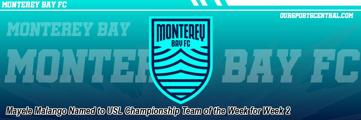Mayele Malango Named to USL Championship Team of the Week for Week 2
