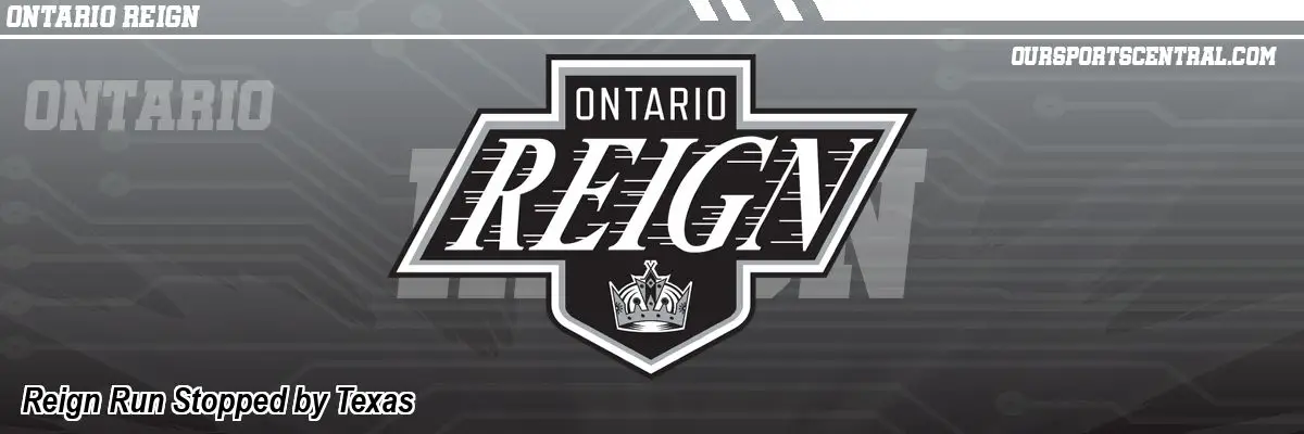 Reign Run Stopped by Texas