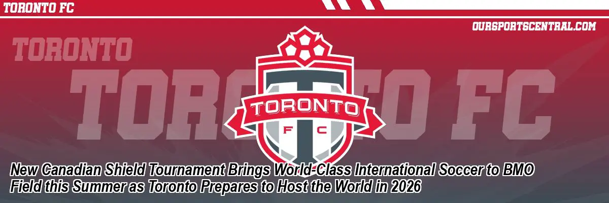 New Canadian Shield Tournament Brings World-Class International Soccer to BMO Field this Summer as Toronto Prepares to Host the World in 2026