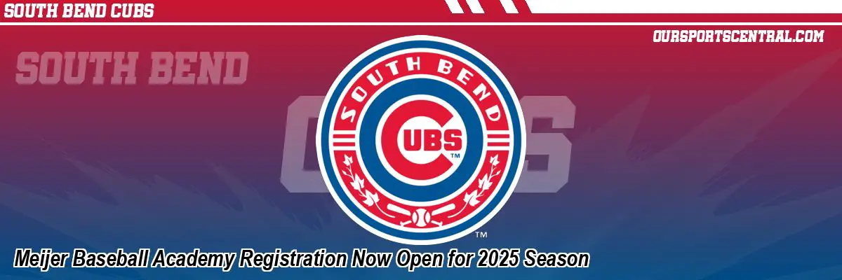 Meijer Baseball Academy Registration Now Open for 2025 Season