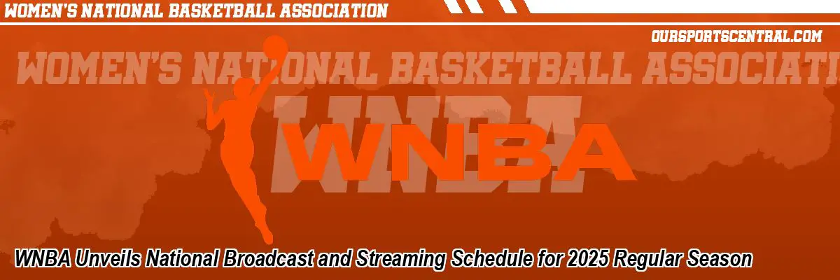 WNBA Unveils National Broadcast and Streaming Schedule for 2025 Regular Season