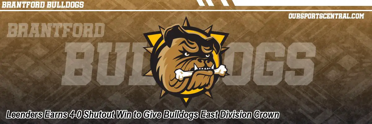 Leenders Earns 4-0 Shutout Win to Give Bulldogs East Division Crown