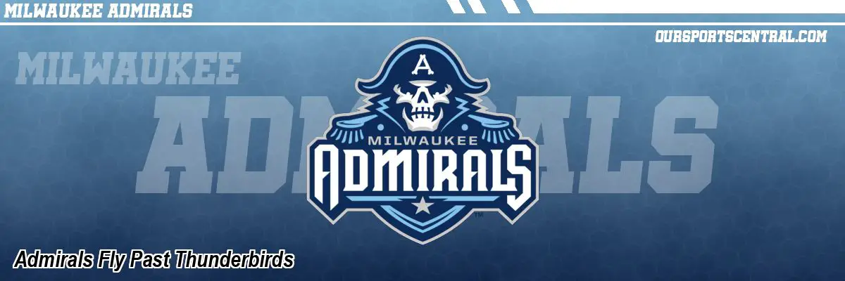 Admirals Fly Past Thunderbirds