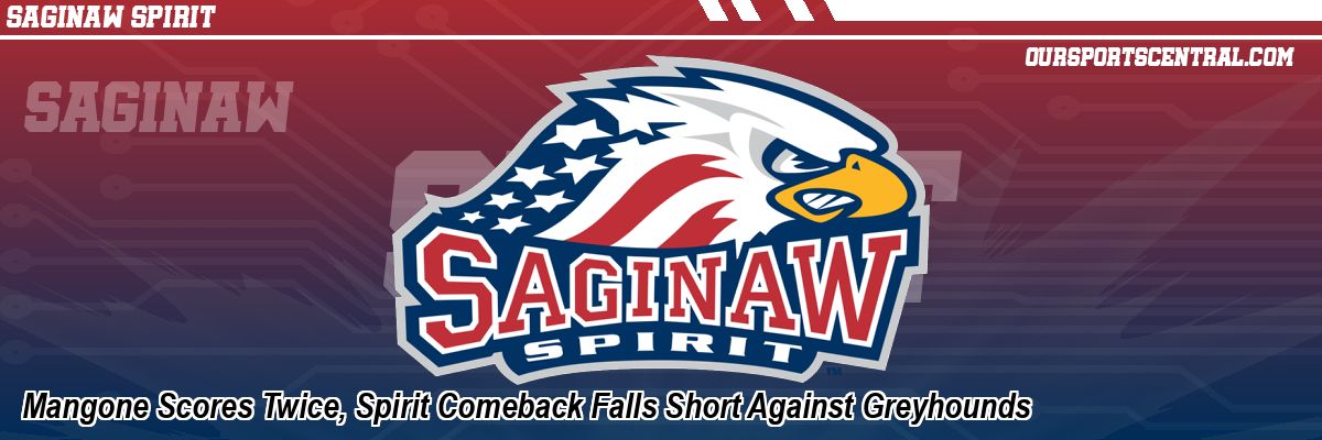Mangone Scores Twice, Spirit Comeback Falls Short Against Greyhounds