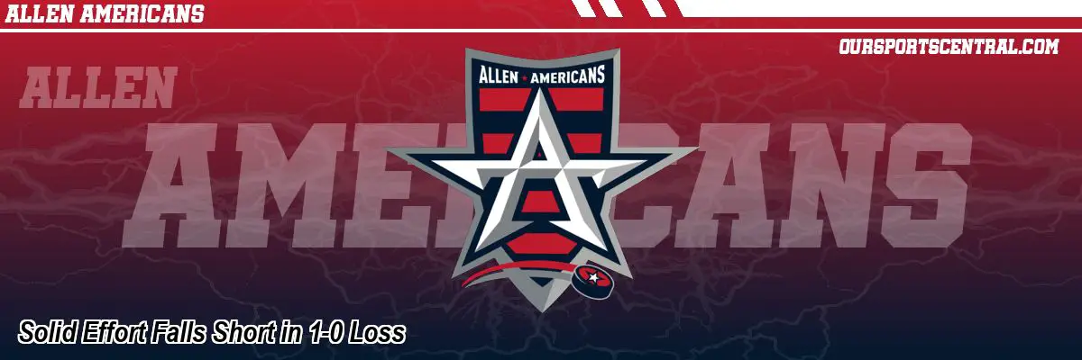 Solid Effort Falls Short in 1-0 Loss