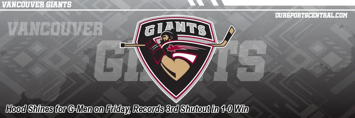 Hood Shines for G-Men on Friday, Records 3rd Shutout in 1-0 Win