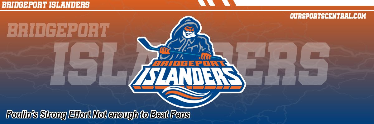 Poulin's Strong Effort Not enough to Beat Pens