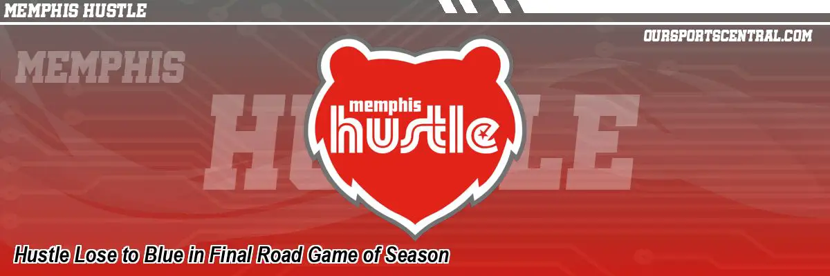 Hustle Lose to Blue in Final Road Game of Season