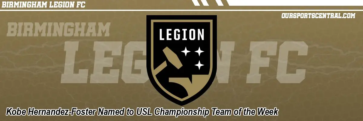Kobe Hernandez-Foster Named to USL Championship Team of the Week