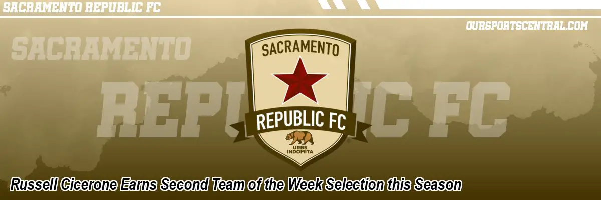 Russell Cicerone Earns Second Team of the Week Selection this Season