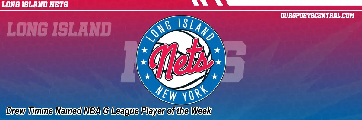 Drew Timme Named NBA G League Player of the Week