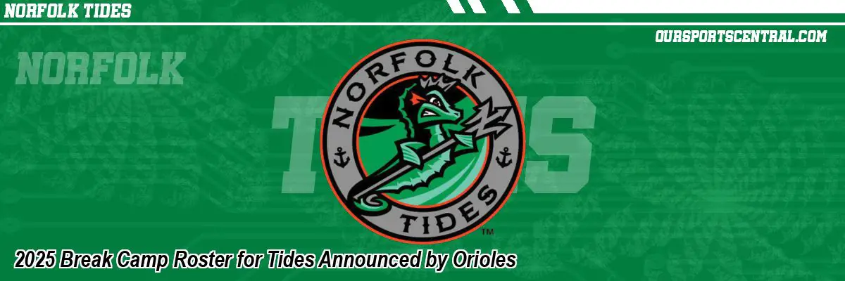2025 Break Camp Roster for Tides Announced by Orioles