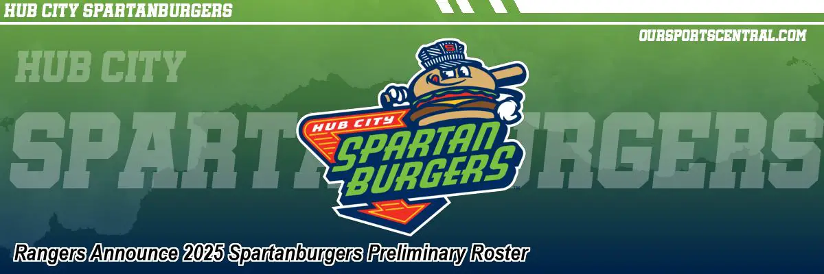 Rangers Announce 2025 Spartanburgers Preliminary Roster