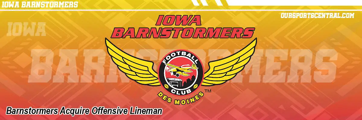 Barnstormers Acquire Offensive Lineman