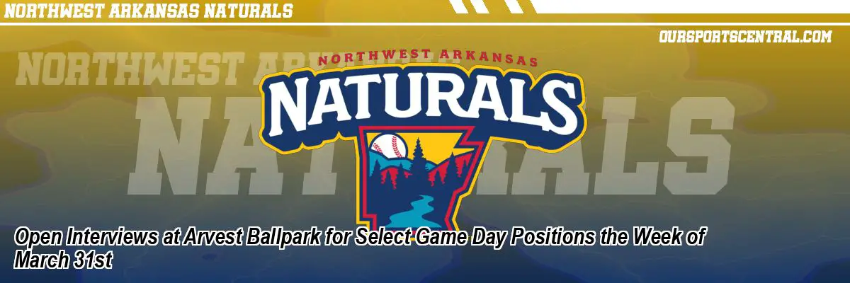 Open Interviews at Arvest Ballpark for Select Game Day Positions the Week of March 31st