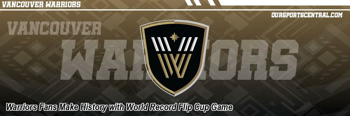 Warriors Fans Make History with World Record Flip Cup Game