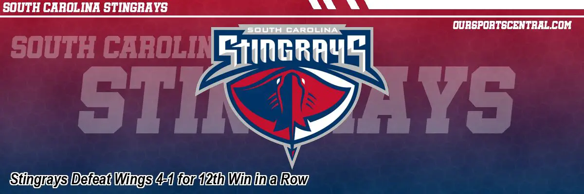 Stingrays Defeat Wings 4-1 for 12th Win in a Row