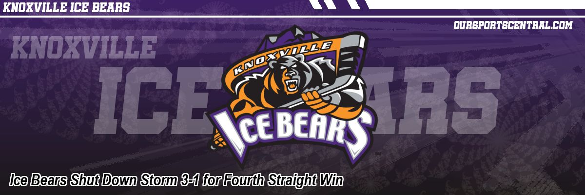Ice Bears Shut Down Storm 3-1 for Fourth Straight Win