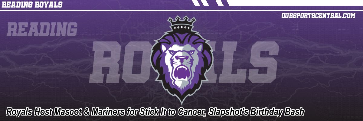 Royals Host Mascot & Mariners for Stick It to Cancer, Slapshot's Birthday Bash