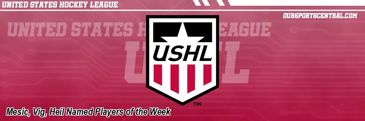Mesic, Vig, Heil Named Players of the Week
