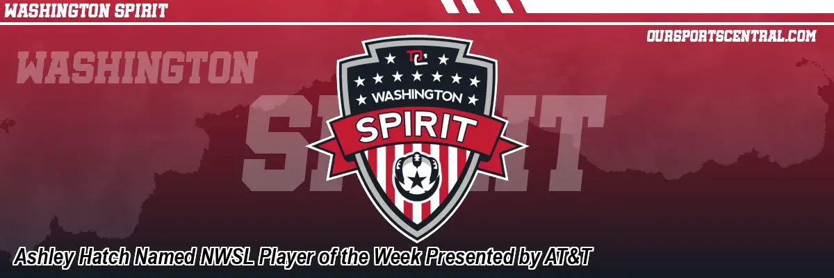 Ashley Hatch Named NWSL Player of the Week Presented by AT&T