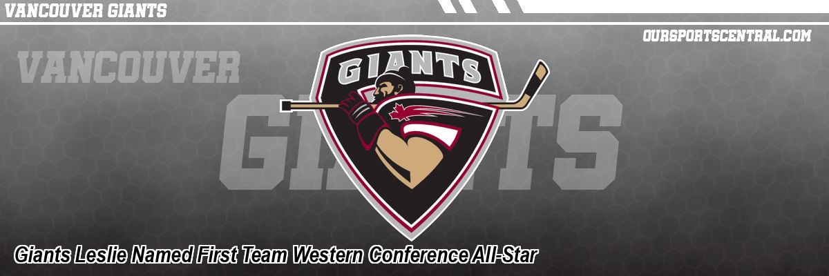 Giants Leslie Named First Team Western Conference All-Star