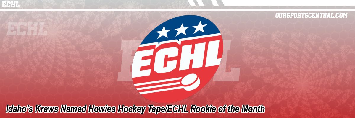 Idaho's Kraws Named Howies Hockey Tape/ECHL Rookie of the Month