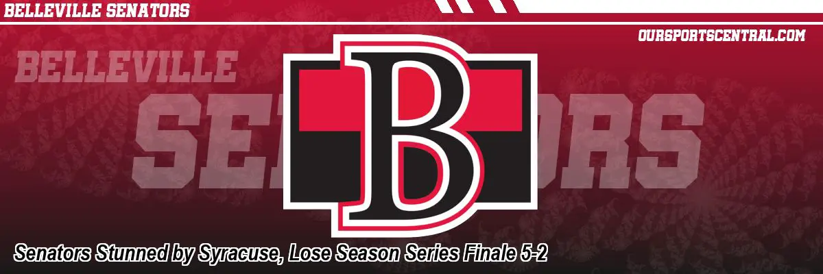Senators Stunned by Syracuse, Lose Season Series Finale 5-2