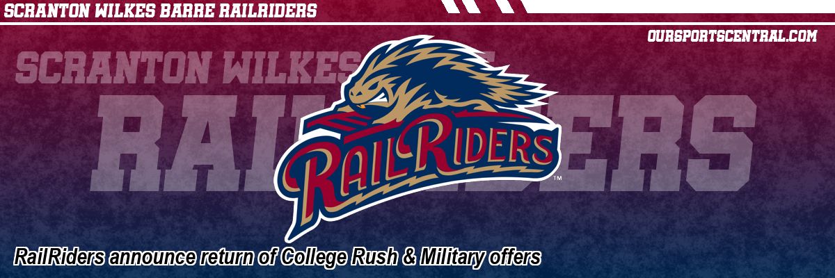 RailRiders announce return of College Rush & Military offers