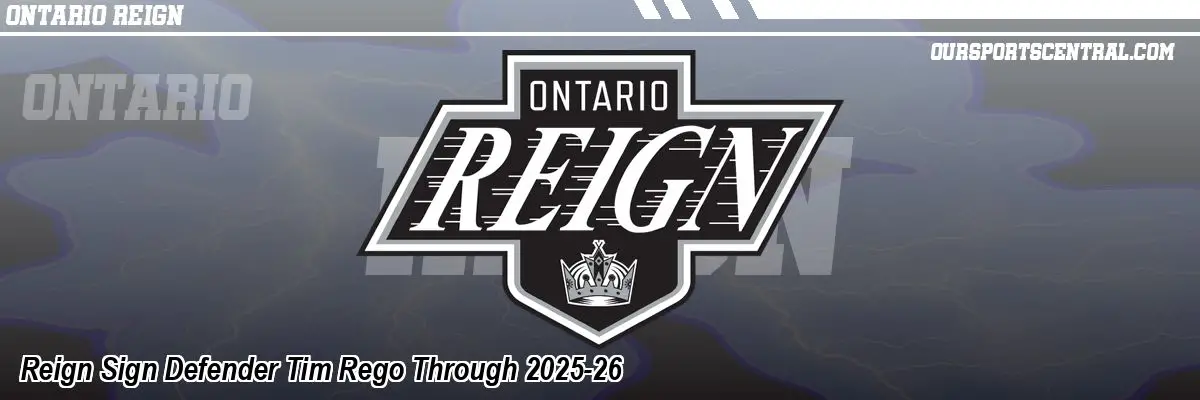 Reign Sign Defender Tim Rego Through 2025-26