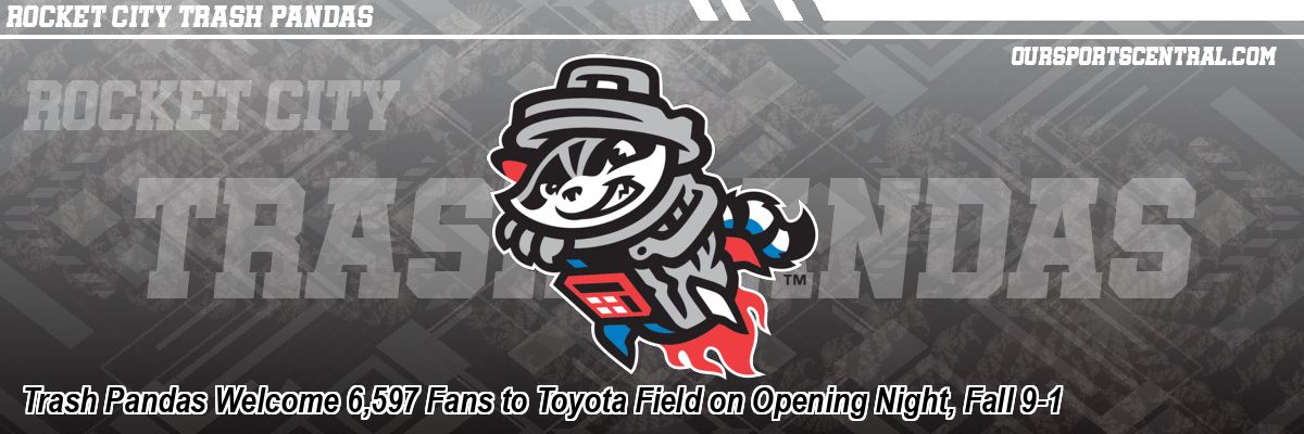 Trash Pandas Welcome 6,597 Fans to Toyota Field on Opening Night, Fall 9-1