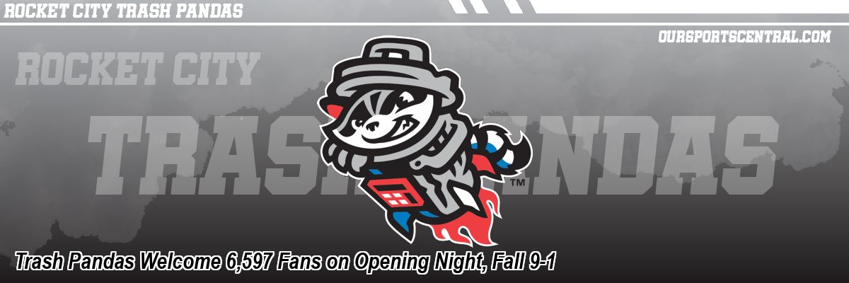 Trash Pandas Welcome 6,597 Fans on Opening Night, Fall 9-1