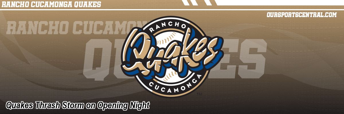 Quakes Thrash Storm on Opening Night