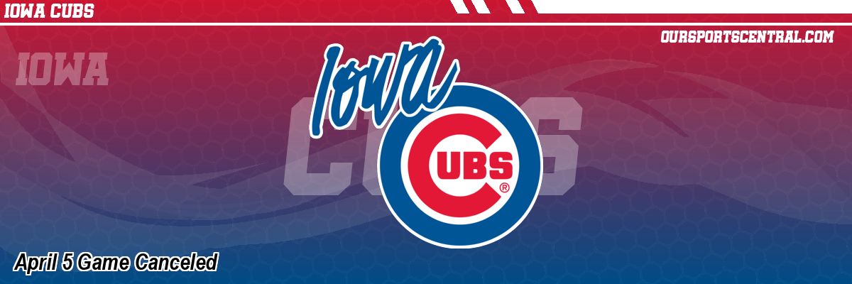 April 5 Game Canceled